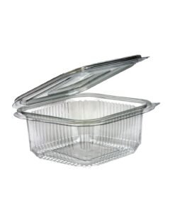 500CC CLEAR HINGED PLASTIC CONTAINERS (500PCS)