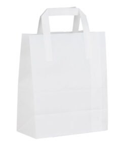 WHITE MEDIUM HANDLE BAG (1X250)
